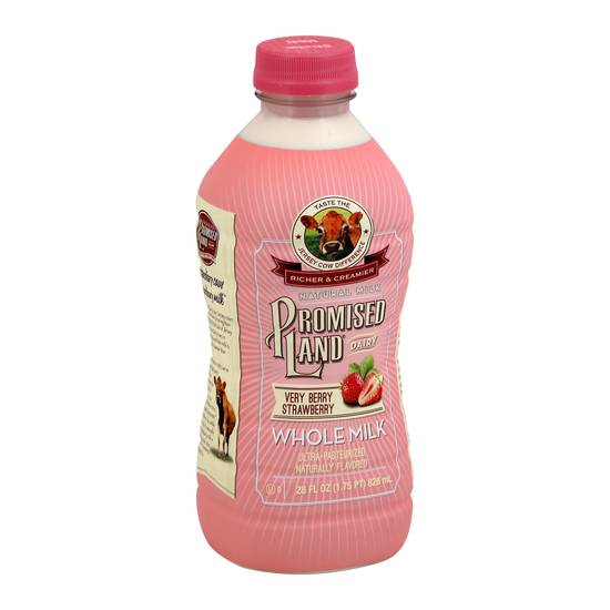 Promised Land Dairy Very Berry Strawberry Whole Milk (28 fl oz)