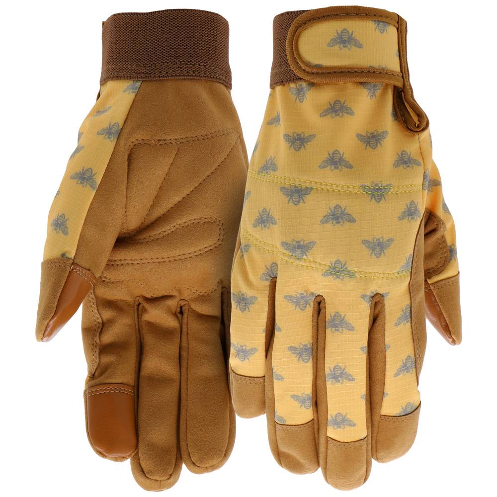 Style Selections Medium Yellow Nylon Gardening Gloves, (1-Pair) | SS52031B-WM