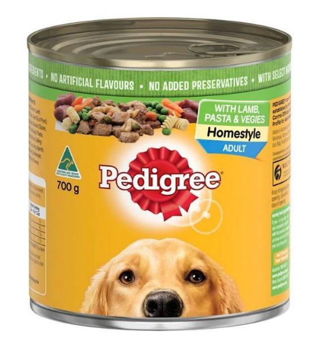 Pedigree Home Style Lamb Pasta & Veg Dog Food 700g