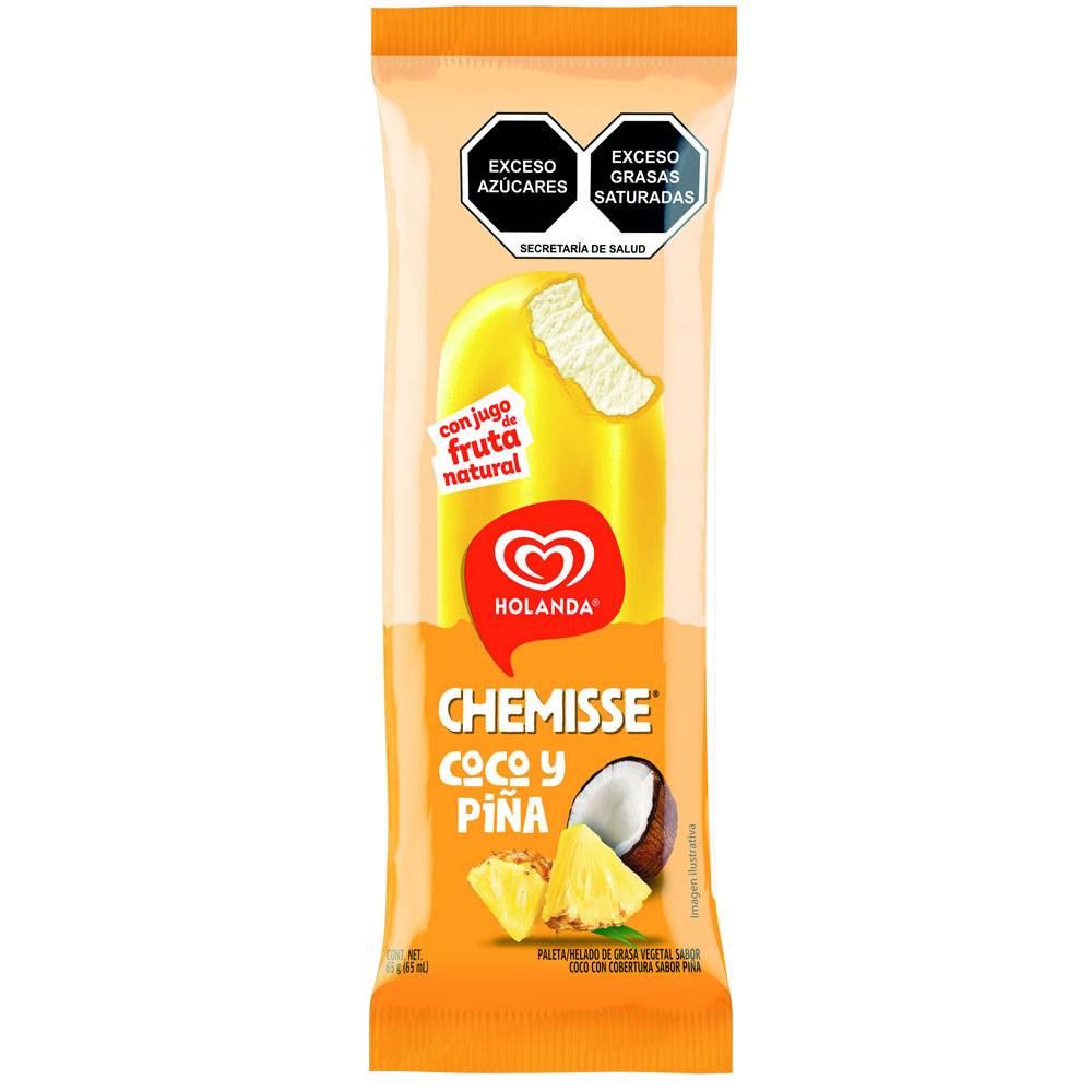 Holanda paleta chemisse piña coco (60 g)