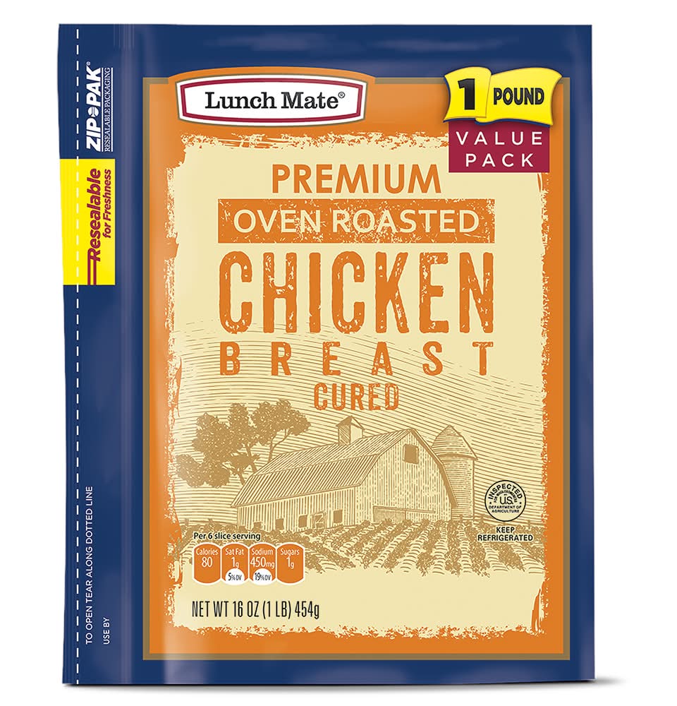 Lunch Mate Premium Oven Roasted Chicken Breast Cured (16 oz)