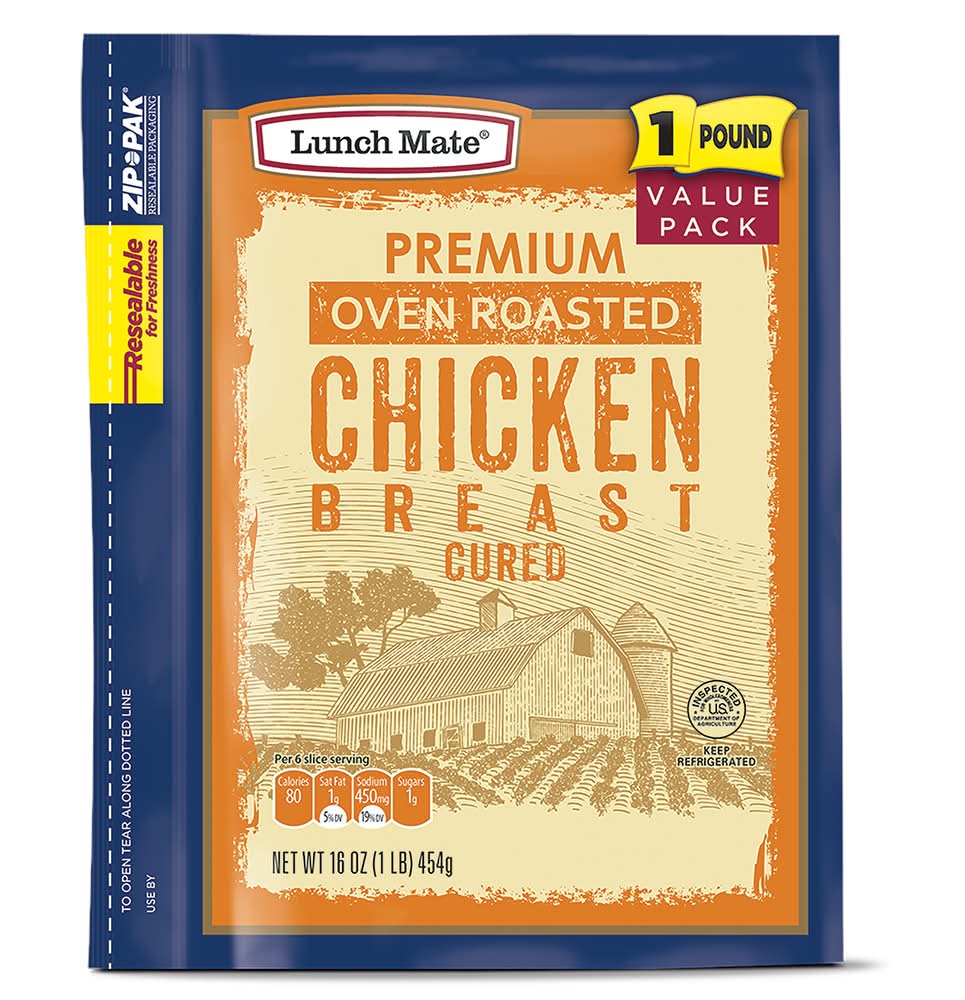 Lunch Mate Premium & Cured Oven Roasted Chicken Breast (16 oz)