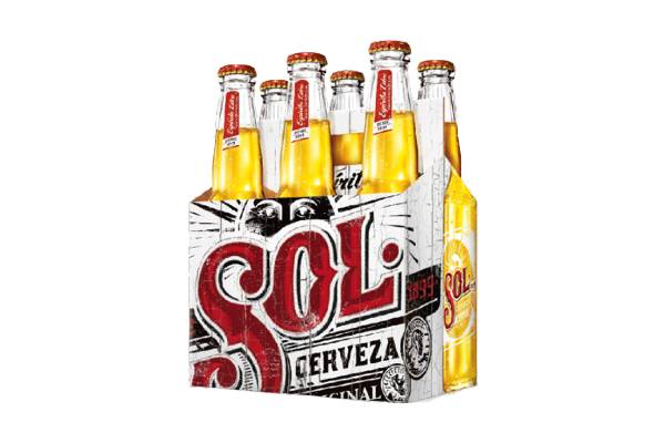 Six pack cerveza Sol