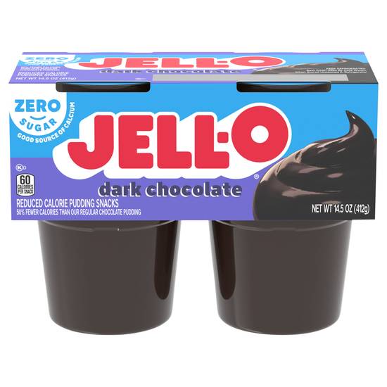 Jell-O Sugar Free Dark Chocolate Pudding Snacks (2 ct)