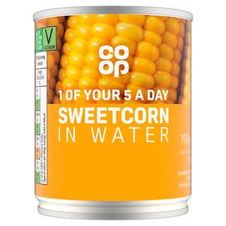 Co-op Naturally Sweet Sweetcorn In Water 198G