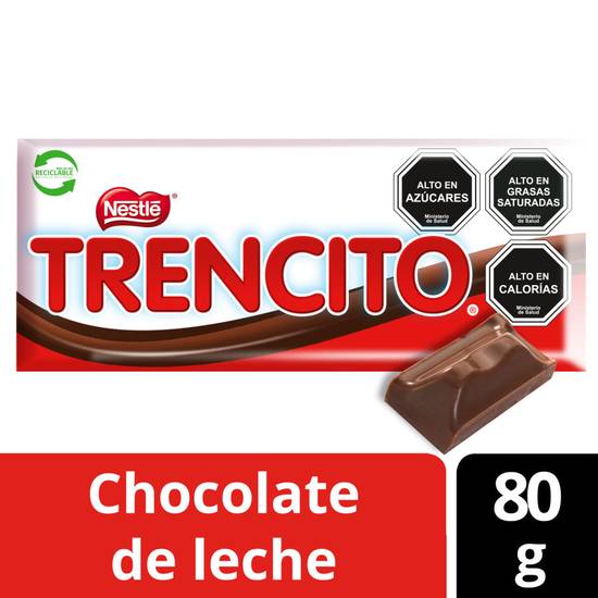 Trencito chocolate de leche (barra 80 g)