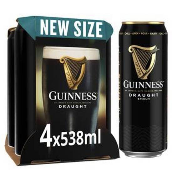 Guinness Draught Stout Beer 4 X 440ml Can