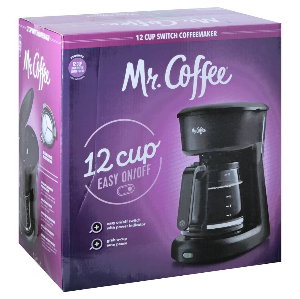 Mr. Coffee 12 Cup Easy On/Off Switch Coffee Maker