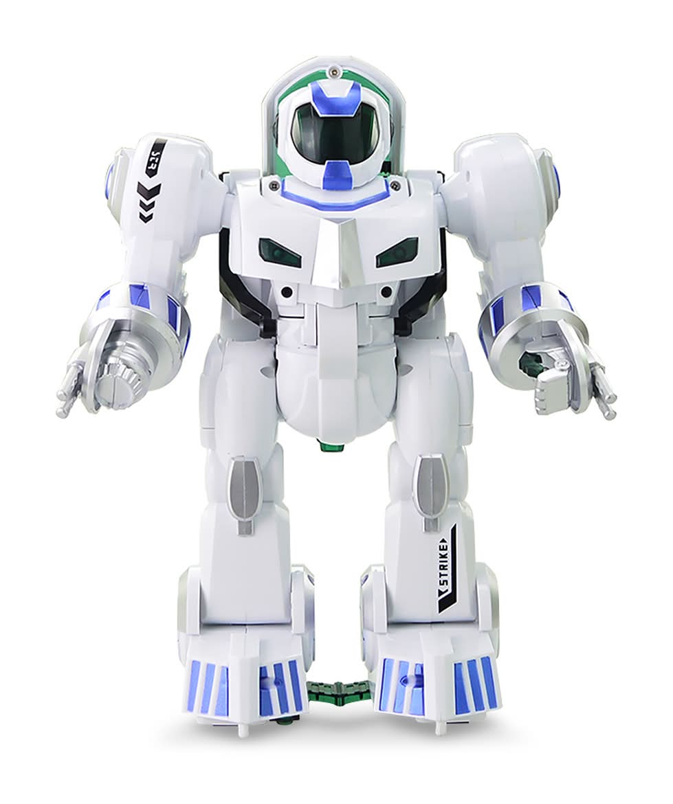 RadioShack · Robot transformable recargable de control remoto, blanco