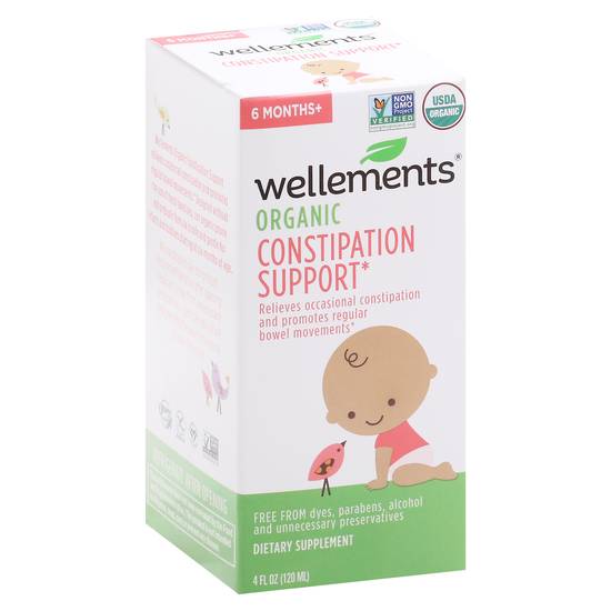 Wellements Organic Constipation Support Dietary Supplement