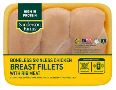 Sanderson Farms Boneless Skinless Chicken Breast - 1.5 Lb