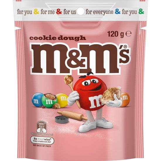 M&Ms Cookie Dough Bag 120g