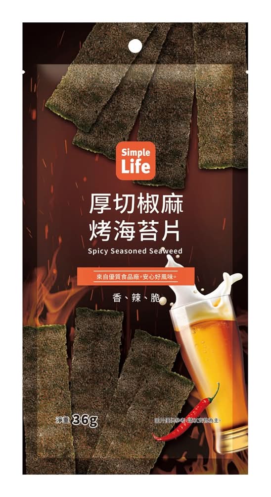 Simple Life 厚切烤海苔片 - 椒麻 (36 g)