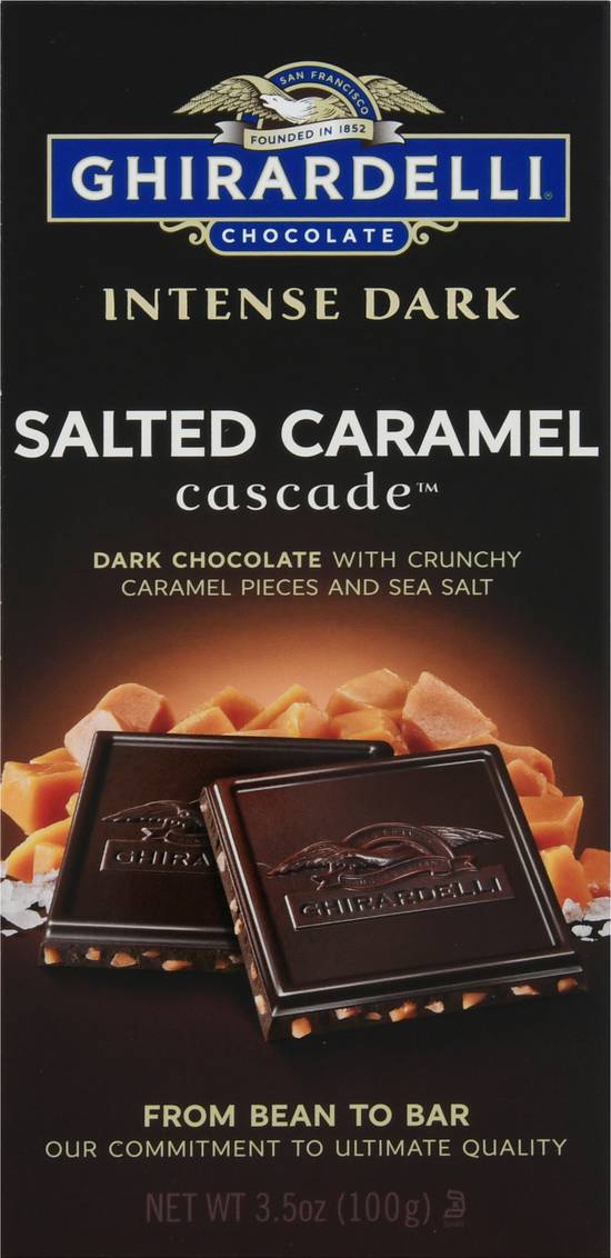 Ghirardelli Salted Caramel Cascade Intense Dark Chocolate (3.5 oz)