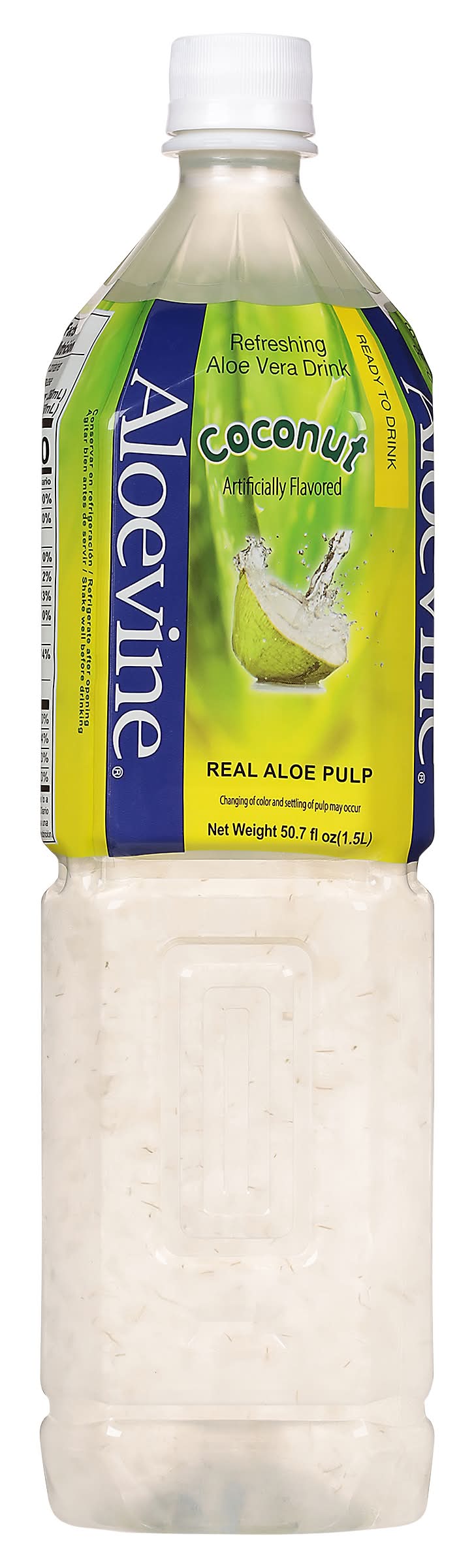 Aloevine Aloe Vera Drink Coconut (50.7 fl oz)  Refreshing Beverages  Delivered | Uber Eats