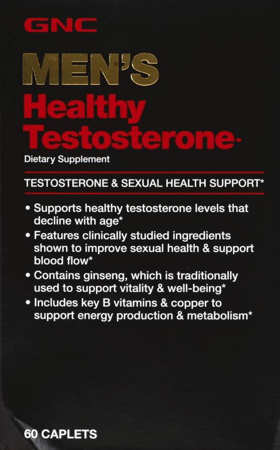 Gnc Men's Healthy Testosterone & Sexual Health Support (60 ct)