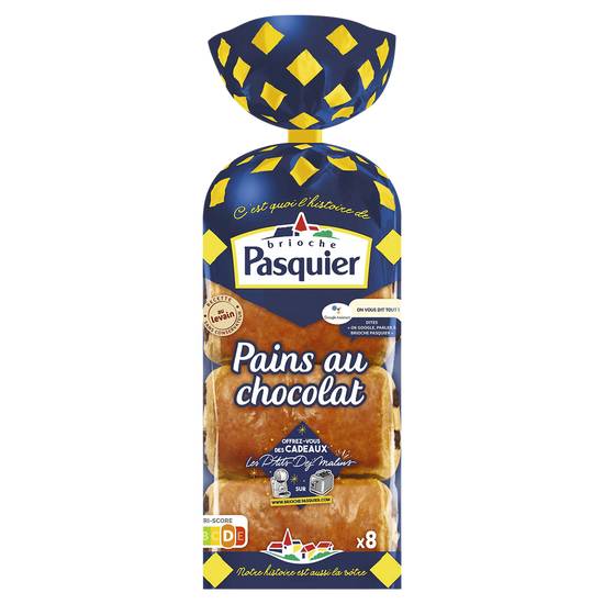 Pasquier - Pains au chocolat au levain (8 pièces)