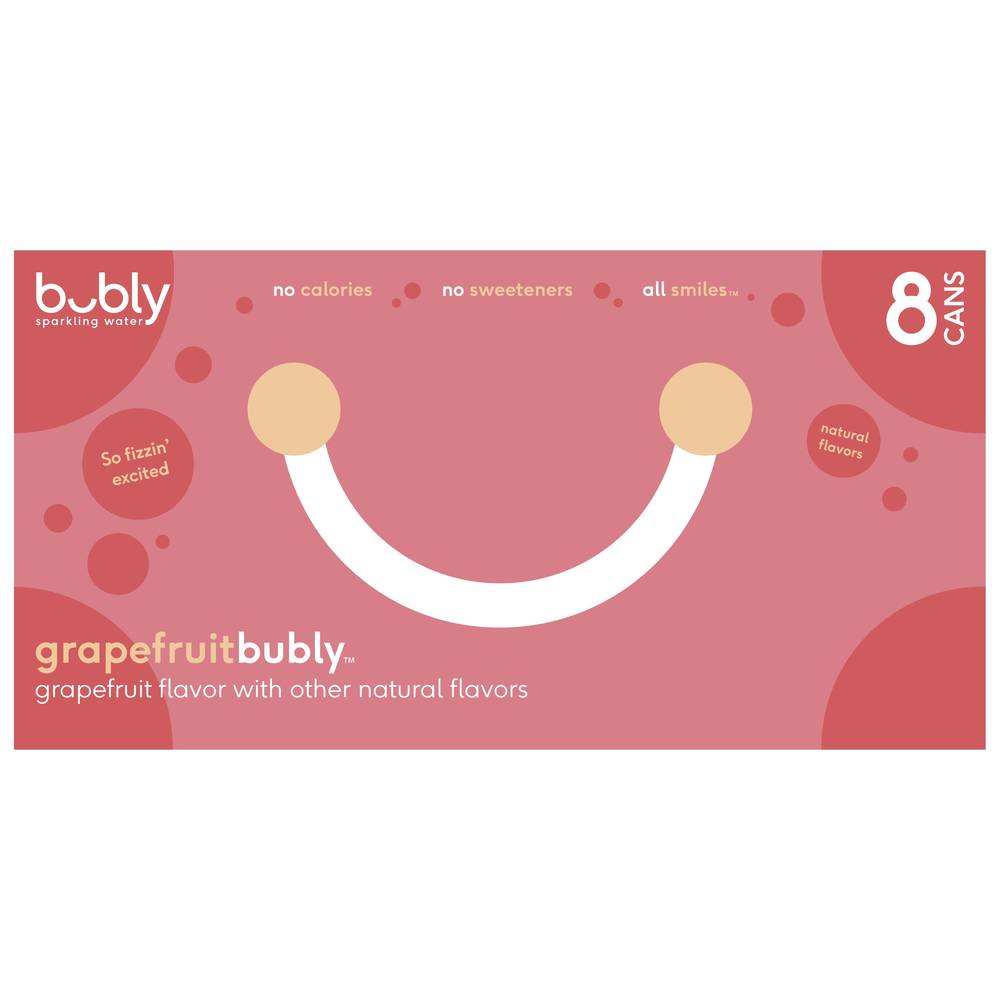 Bubly Grapefruit Sparkling Water (8 ct, 12 fl oz)