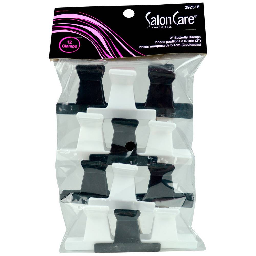 Salon Care · Pinzas mariposa de 2'' (30 g)