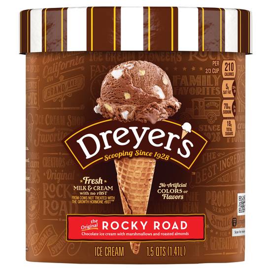 Dreyer's Marshmallows and Roasted Almonds Chocolate Ice Cream