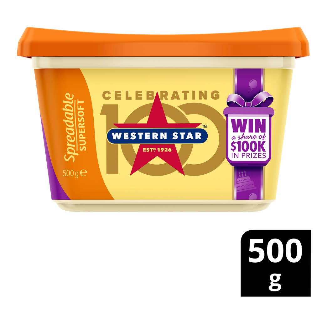 Western Star Spreadable Supersoft Butter (500g)