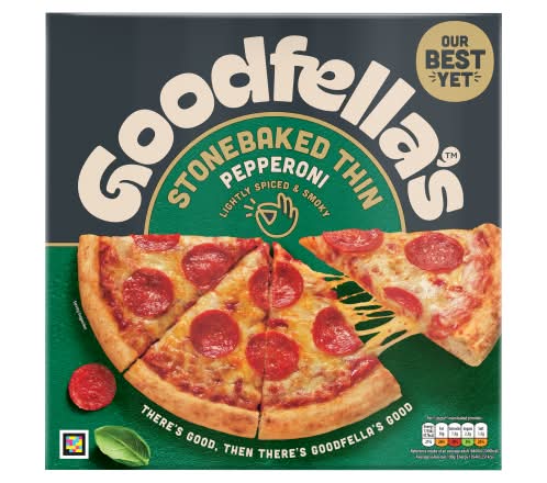 Goodfella's Pepperoni, Lightly Spiced & Smoky Stonebaked Thin Pizza (332g)