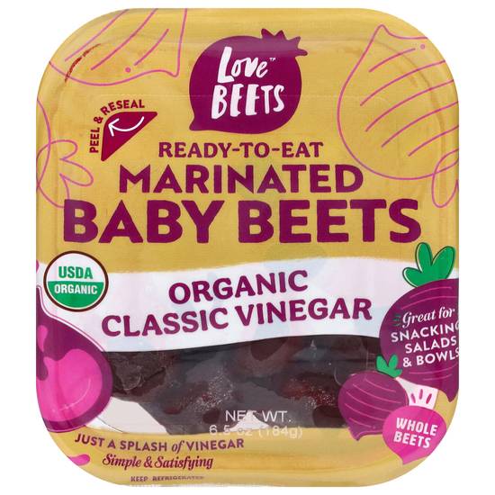 Love Beets Organic Mild Vinegar Beets (6.5 oz)
