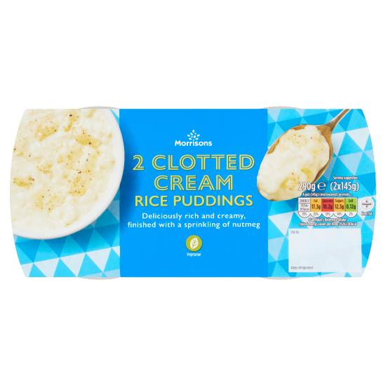 Morrisons Clotted Cream, Rice Puddings (2 pack)