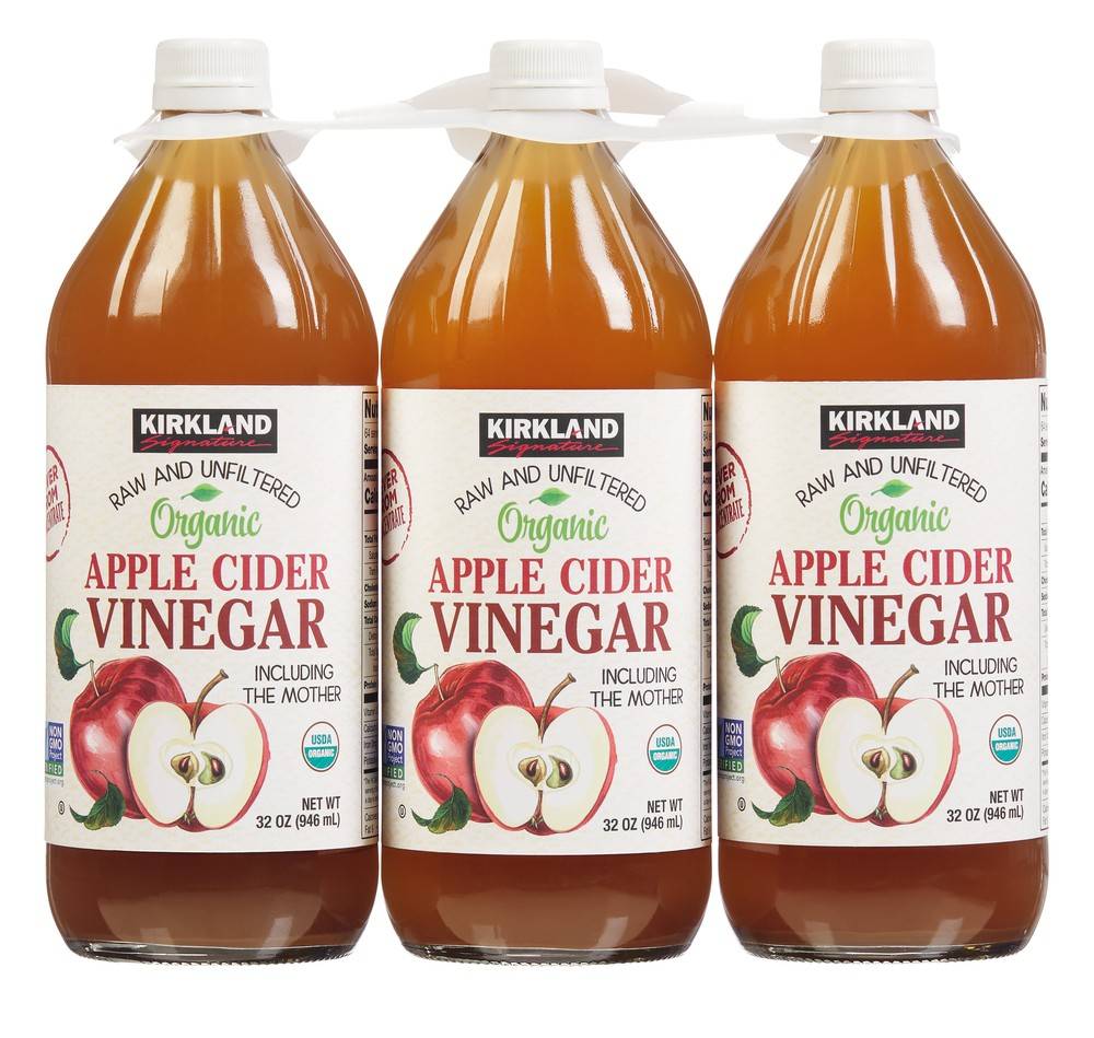 Kirkland Signature Organic Apple Cider Vinegar (3 x 32 fl oz)