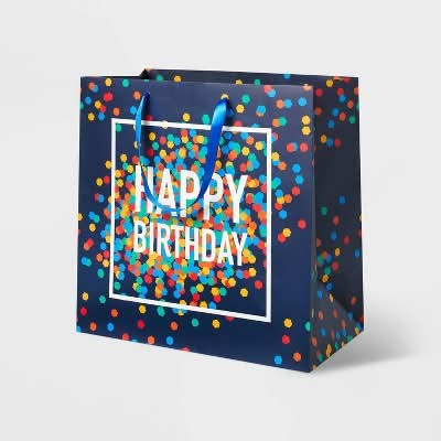 Spritz Happy Birthday Gift Bag, L, Assorted