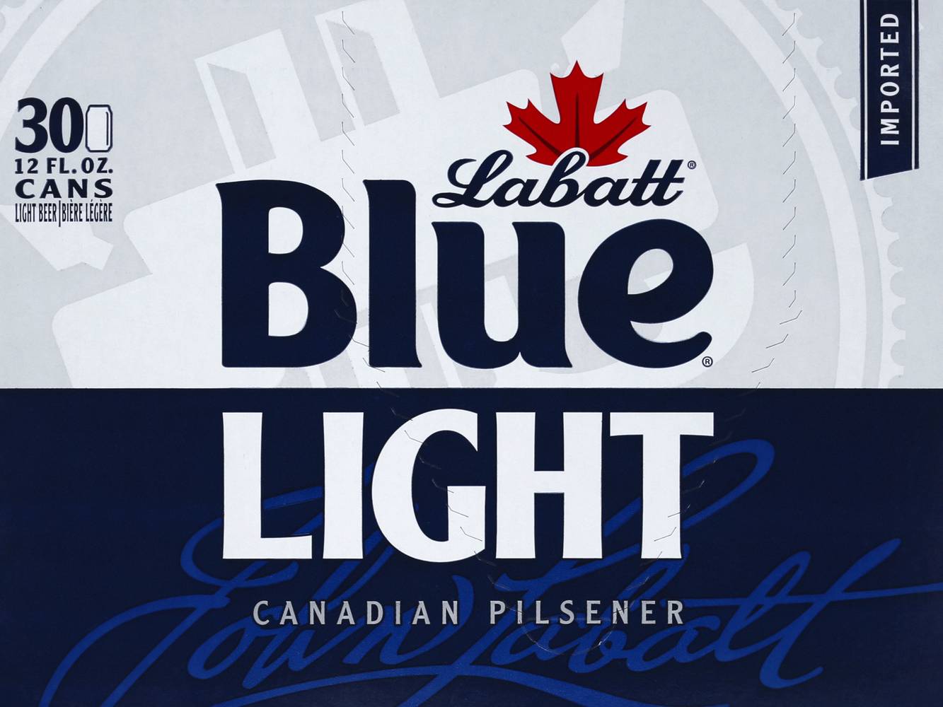 Labatt Blue Imported Canadian Pilsener Light Beer (30 x 12 fl oz)