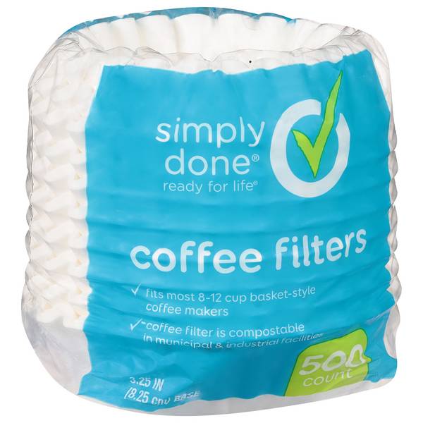 Simply Done Ready For Life Cup Coffee Filters (3.25")