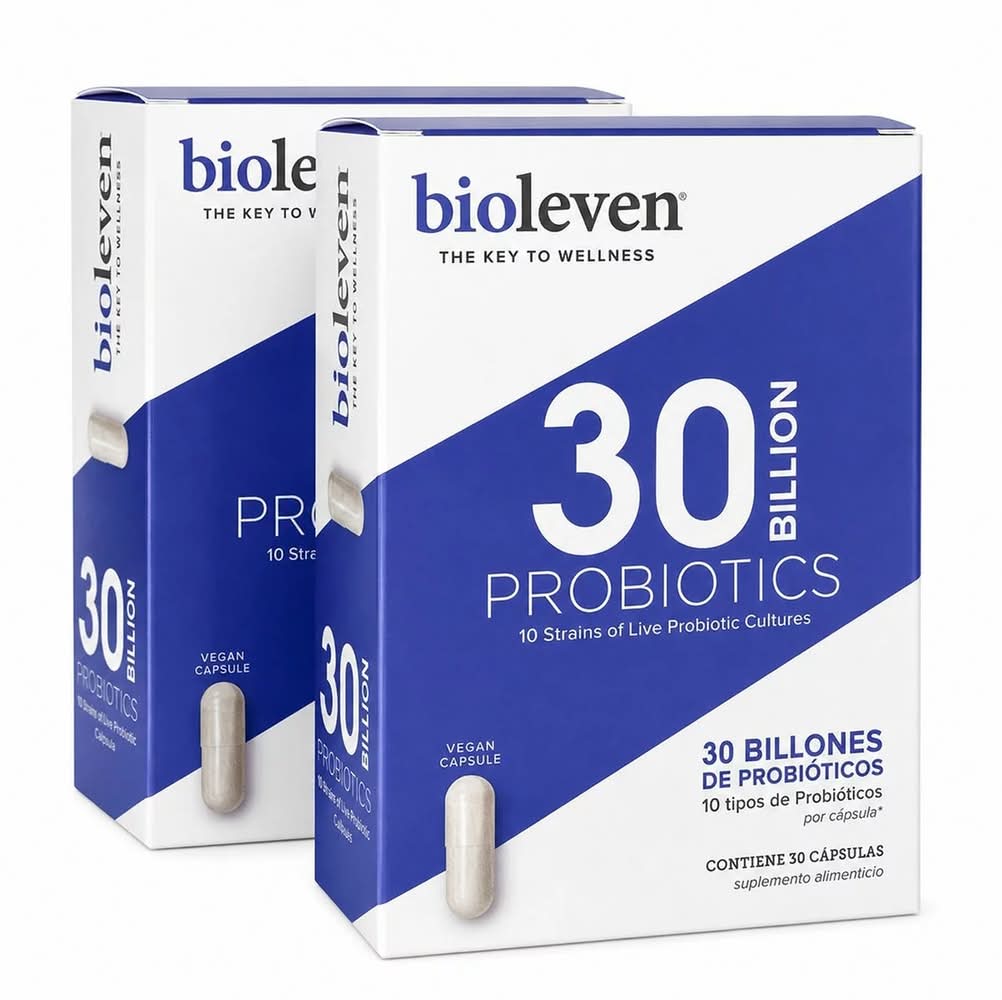 Bioleven · Probióticos 30 billones en cápsulas (2 x 30 un)