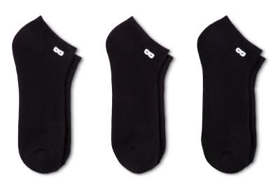 Pair of Thieves Low Cut Socks, Men, 8-12, Black (3 ct)