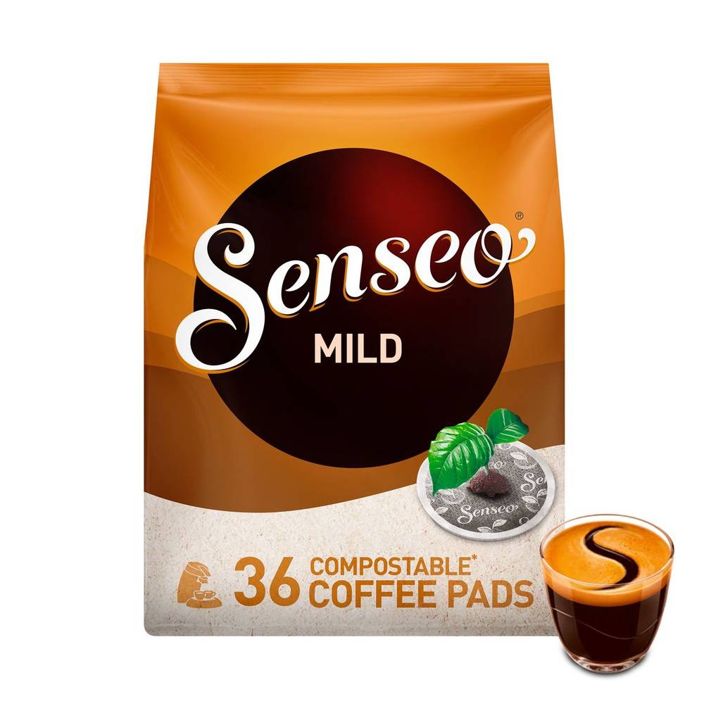 SENSEO® Café Dosette Compostables* Mild 36 Pièces