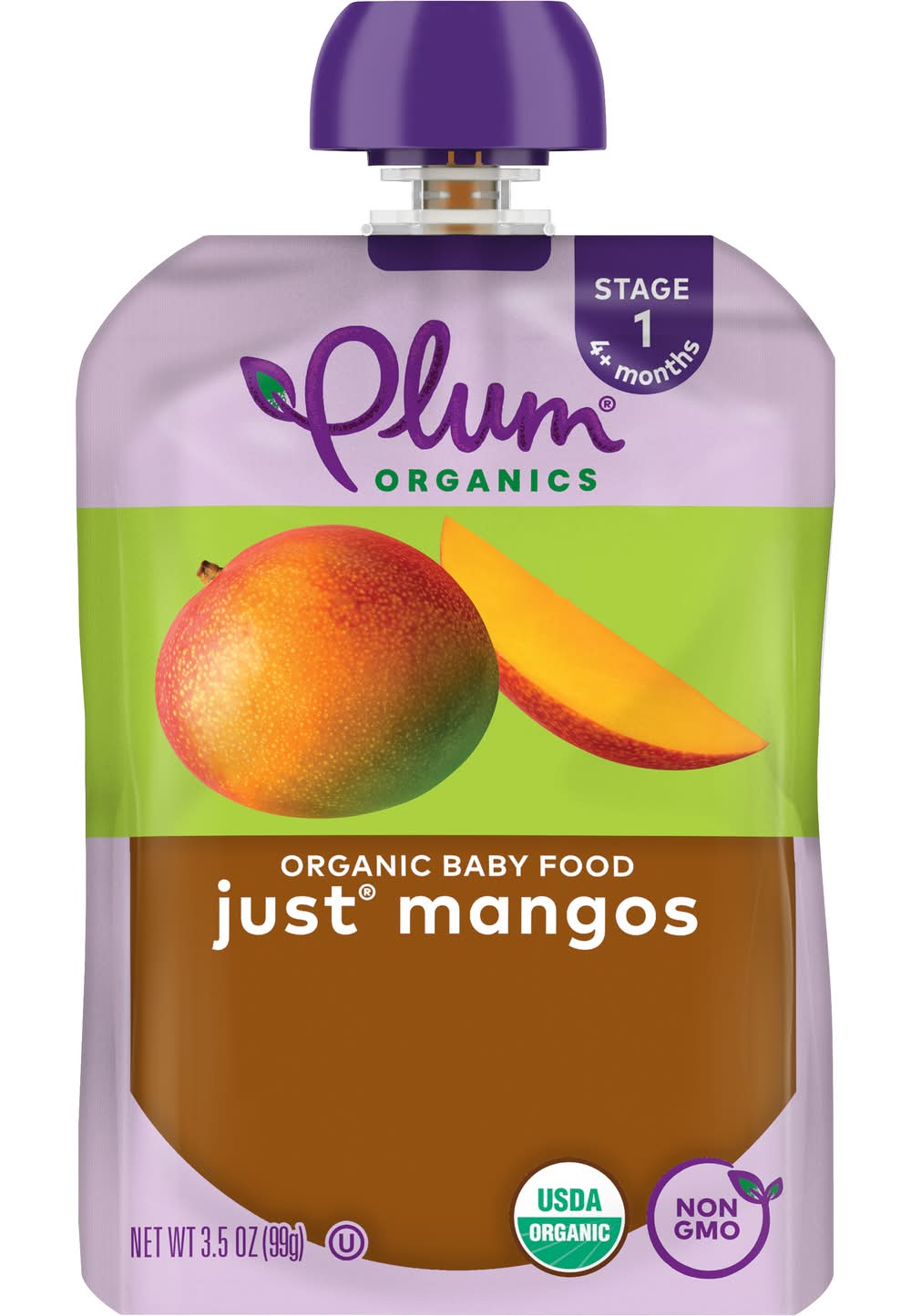Plum Organics Just Organic Baby Food, Mango (3.5 oz)