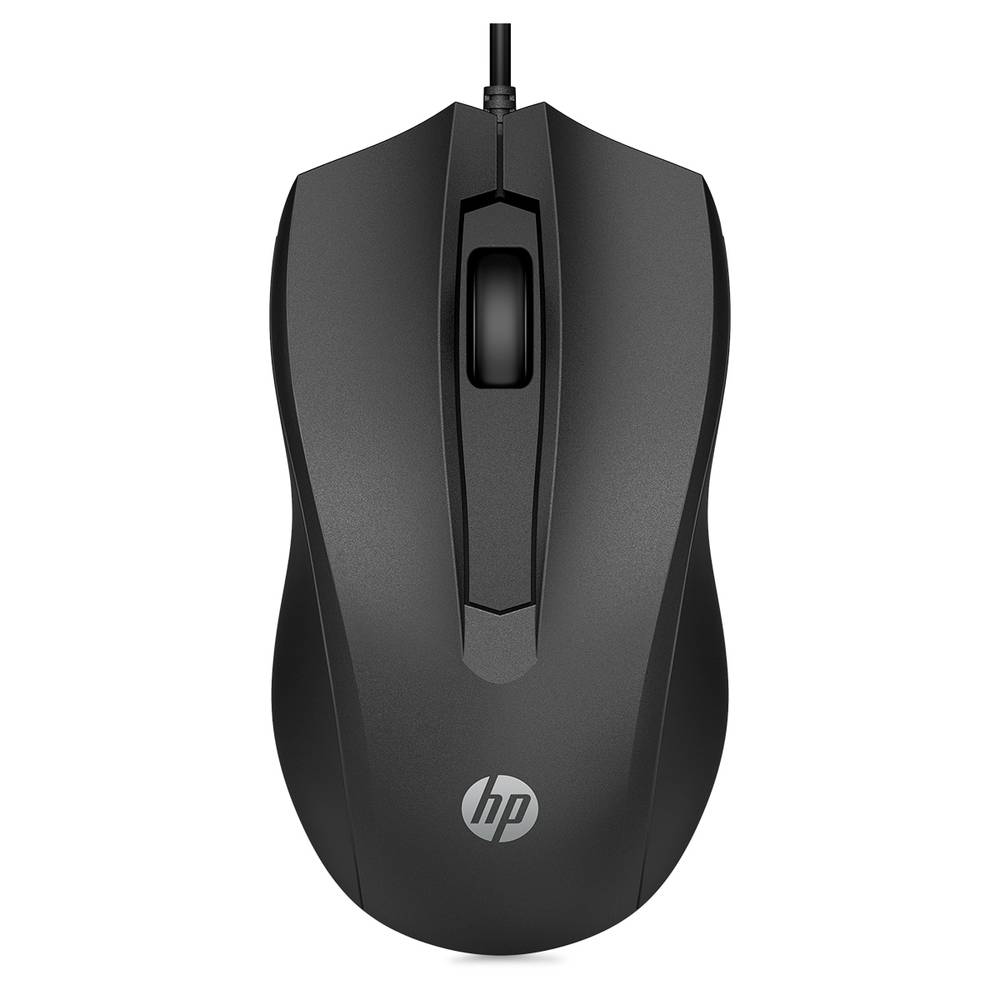 HP · Mouse alámbrico 100 negro