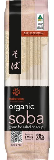 Hakubaku Organic Noodles Soba 90g
