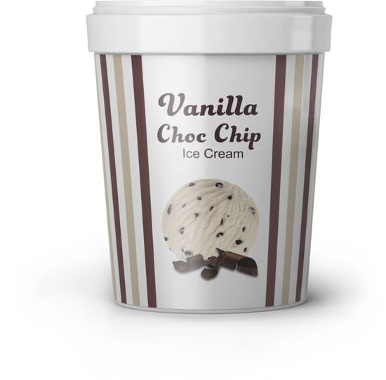Vanilla Choc Chip Ice Cream 750ml