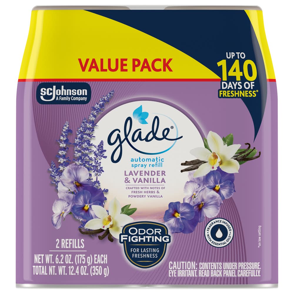 Glade Lavender & Vanilla Automatic Spray Refill (12.4 oz)