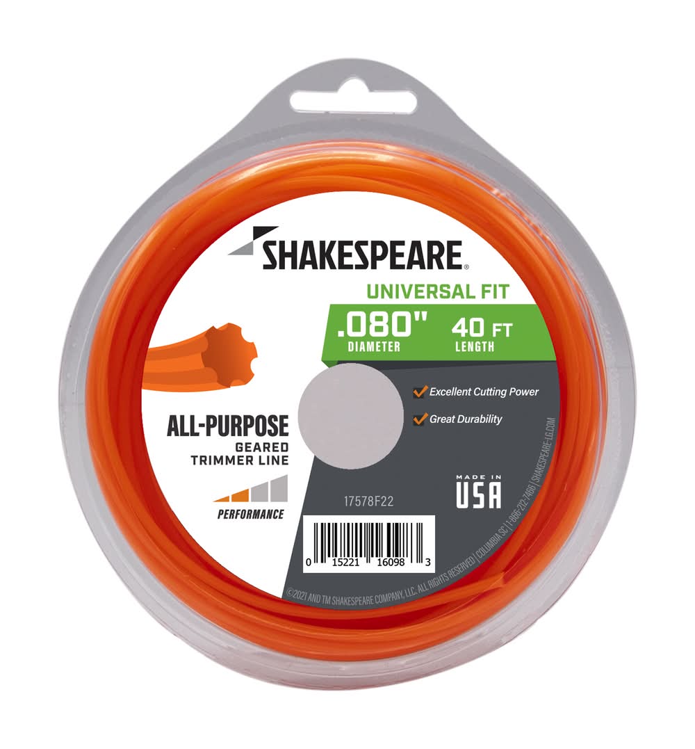 Shakespeare 0.080-in x 40-ft Bulk reel Trimmer Line