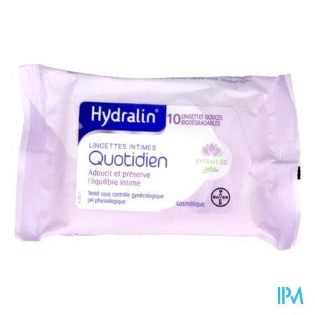 Hydralin Quotidien Lingette Intime 10 Hygiène intime - Hygiène