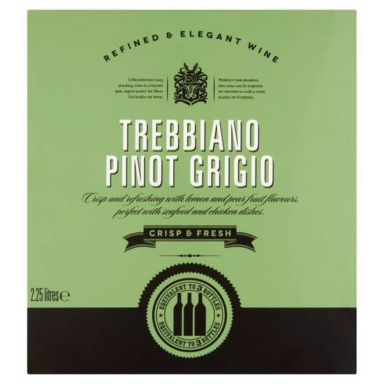 Refined & Elegant Wine Trebbiano Pinot Grigio 2.25 litres
