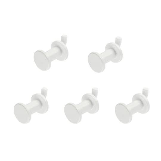 White Plastic Pegboard Hangers By Simply Tidy, 5Ct.