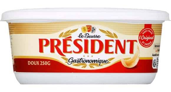 Président - Beurre doux pasteurisé (250g)