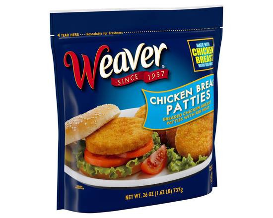 Weaver · Chicken Patties (26 oz)
