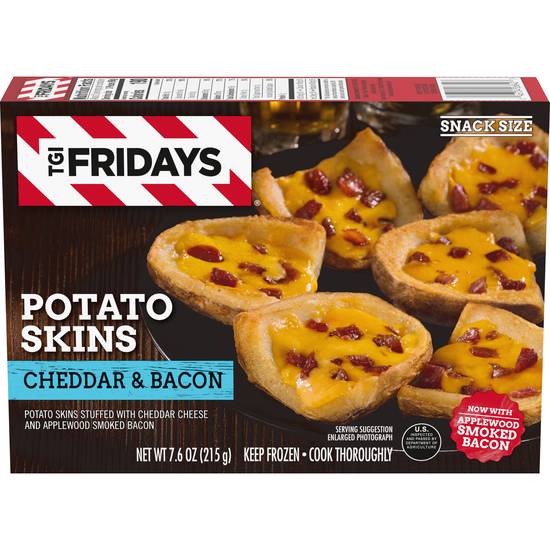 Tgi Fridays Snack Size Potato Skins Stuffed With Cheddar & Bacon