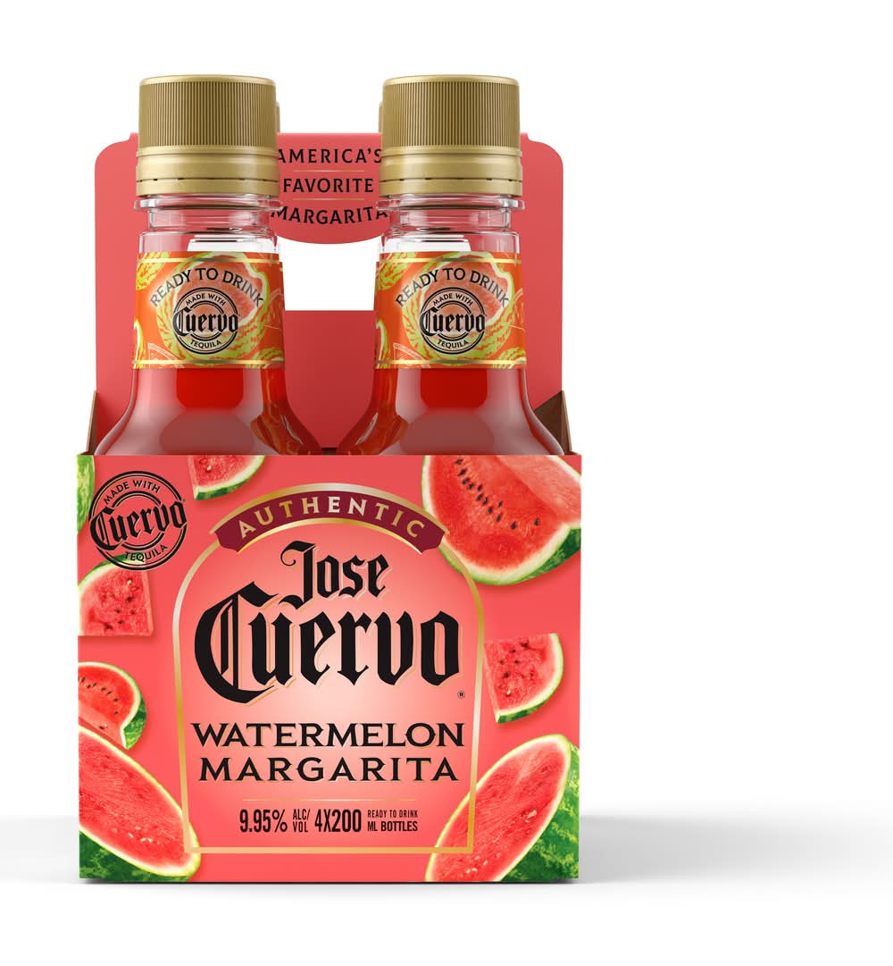 Jose Cuervo Authentic Margarita, Watermelon (4 x 200 ml)