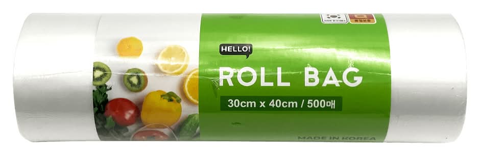 Hello Food Storage 500 Sheets Bag Roll, 11.8 in x 15.75 in