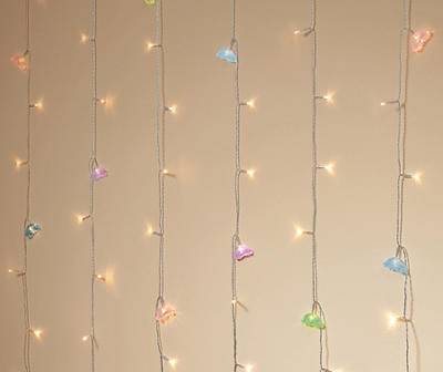 Dream Street Rainbow Cascading Curtain String Light, Multicolor